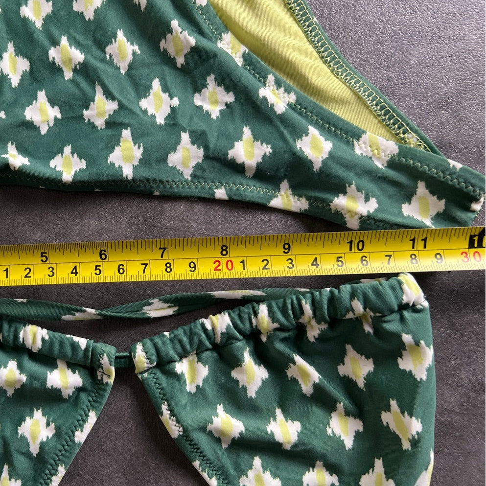 Aerie Polka Dot Bikini Two Piece Green Real Good XS