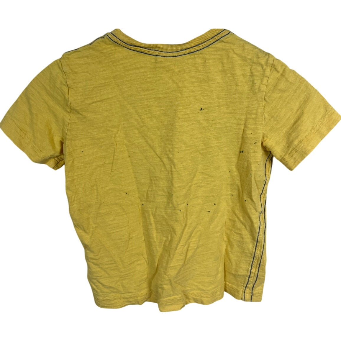 Hanna Anderson 120 Race Car Yellow T-shirt Painted