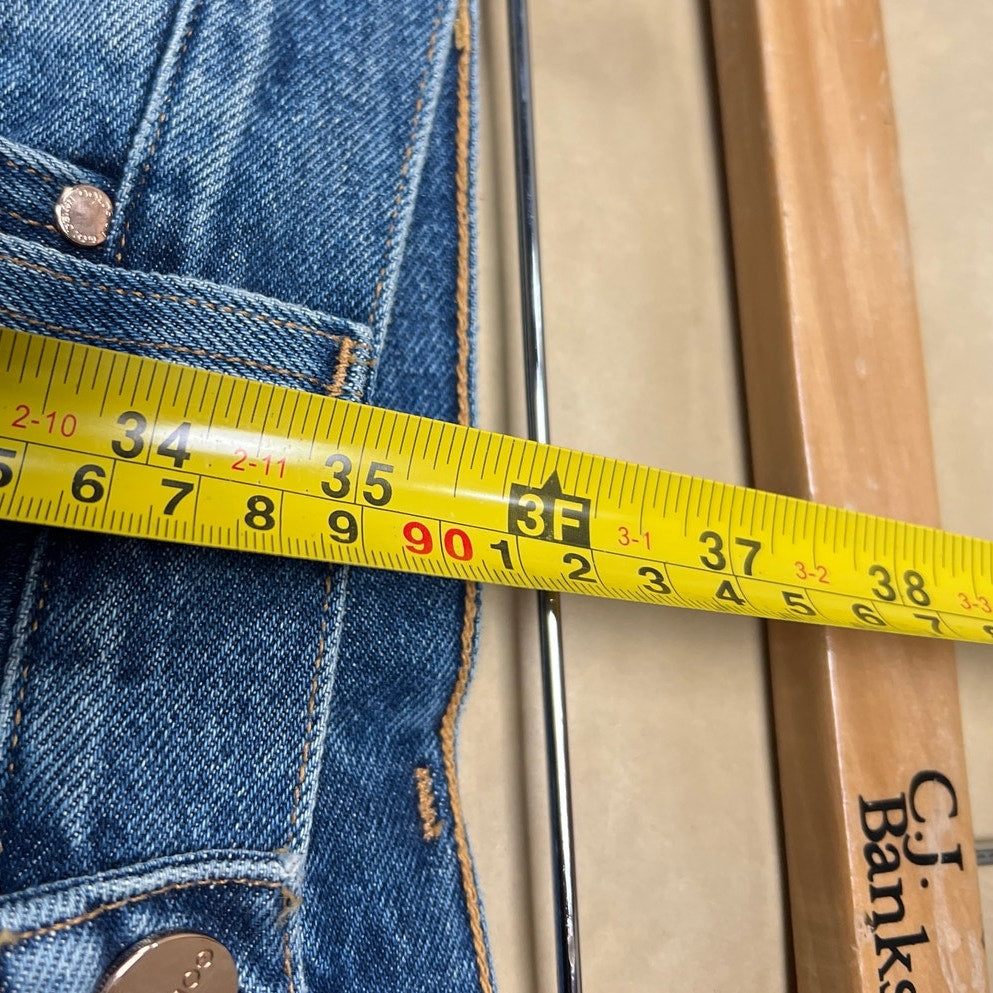 Goldsign Harper Straight Leg Ankle Cropped Jeans Women's Size 27