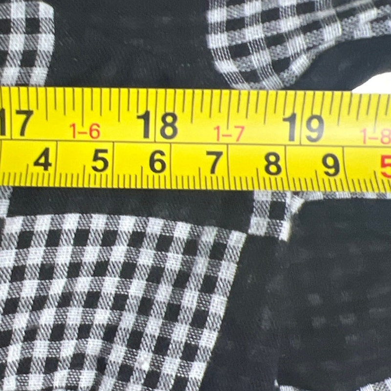 Savannah Jane Small Plaid Embroidered Boho Top