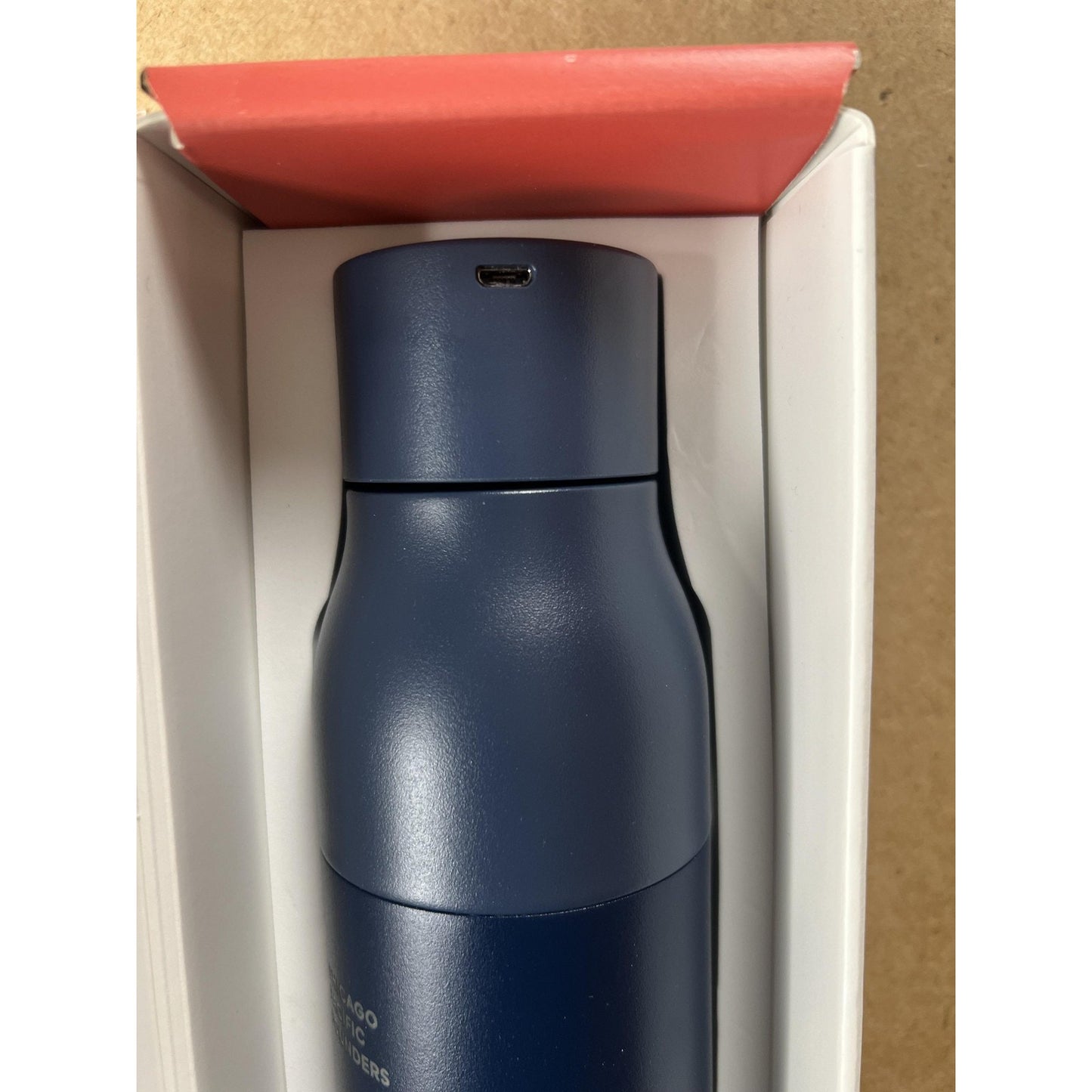 LARQ Water Bottle 17 Fl Oz Blue Stainless Steel Vacuum Insulated Screw-on Lid
