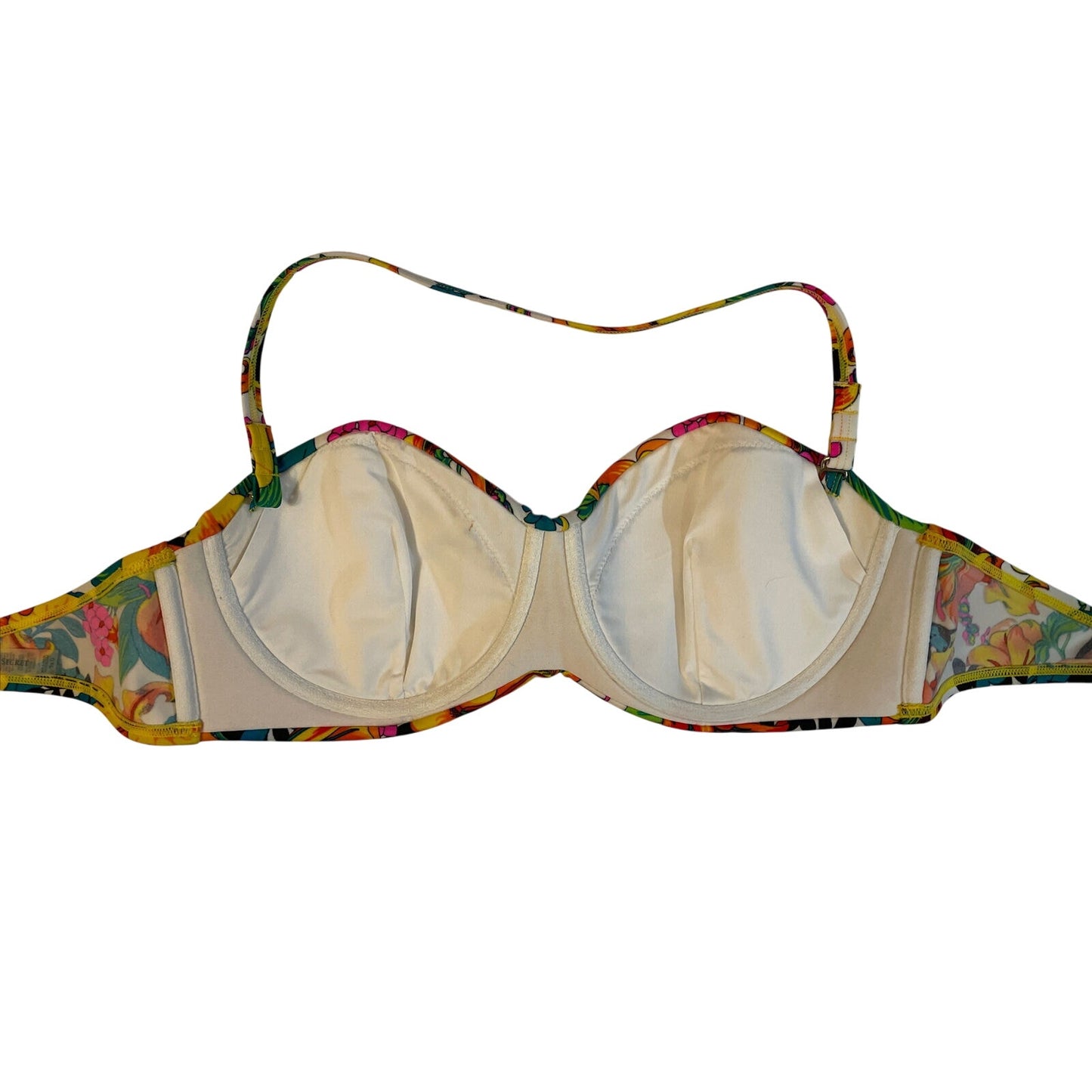 Victoria's Victoria Secret Halter Top Bikini 36D Floral Design - EUC