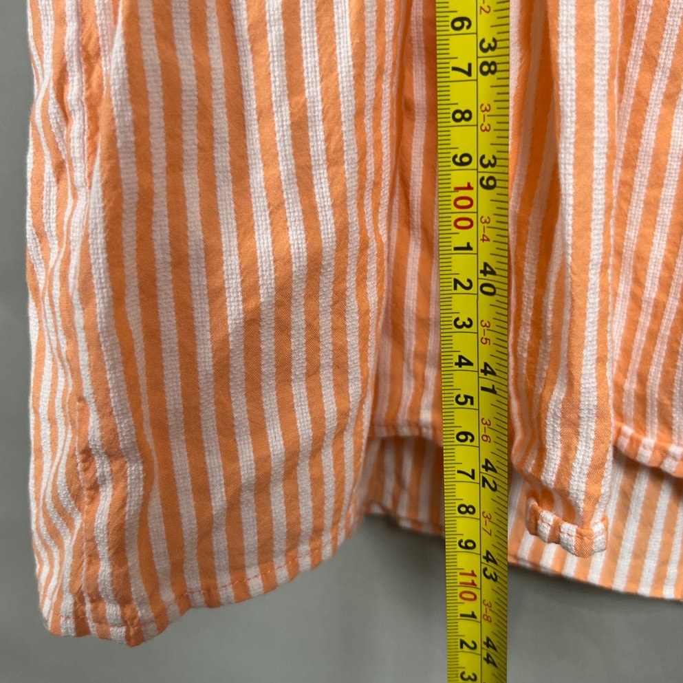 Michael Kors Striped Dress Size XL Summer Dress Boho Peasant Ruffle Neck