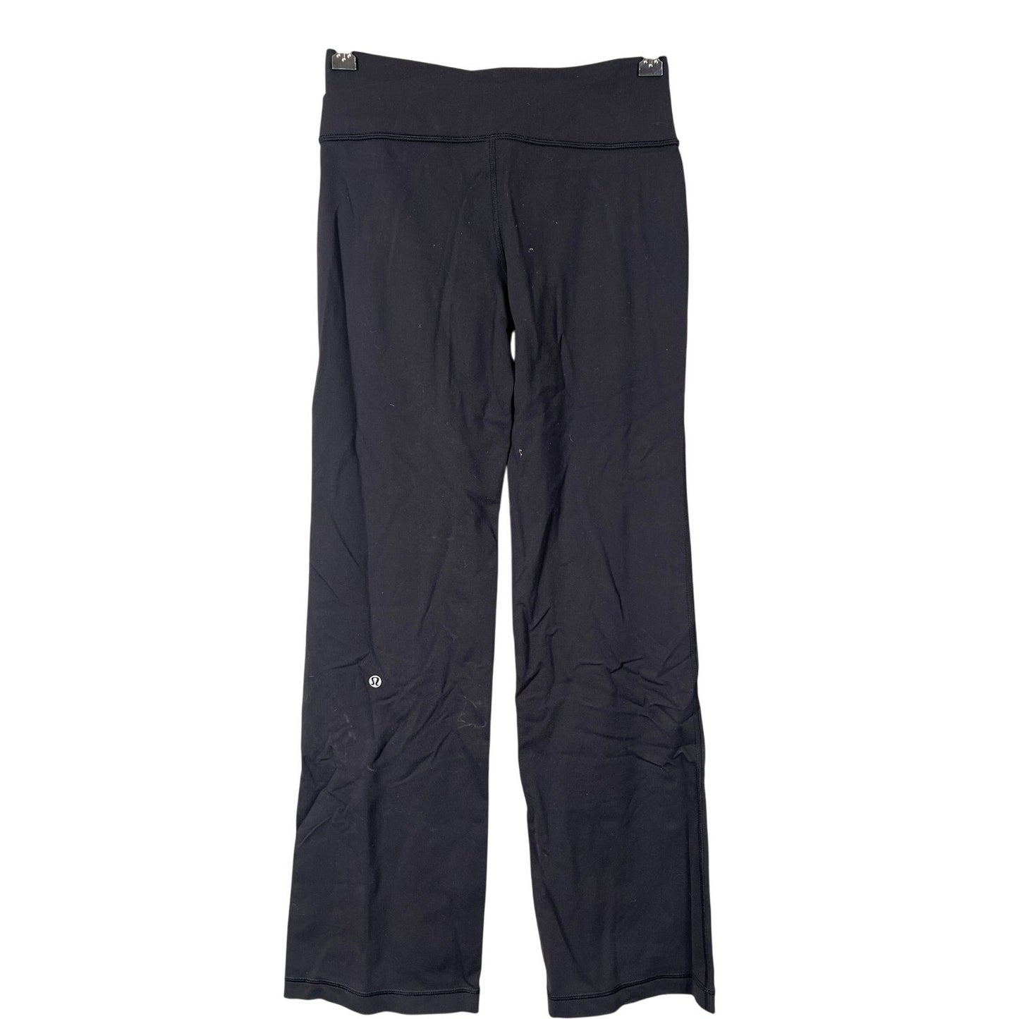 Lululemon Size 13 Women Black Stretch Pull On High Rise Yoga Cropped Leggings