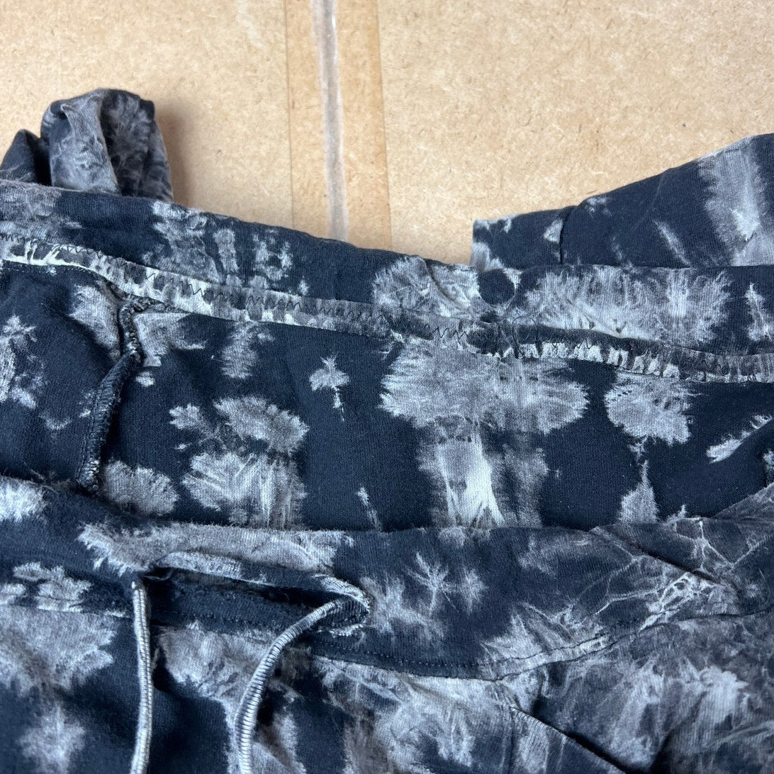 Navy Tie Dye Jogger Women's Pants With Pockets Sz XL