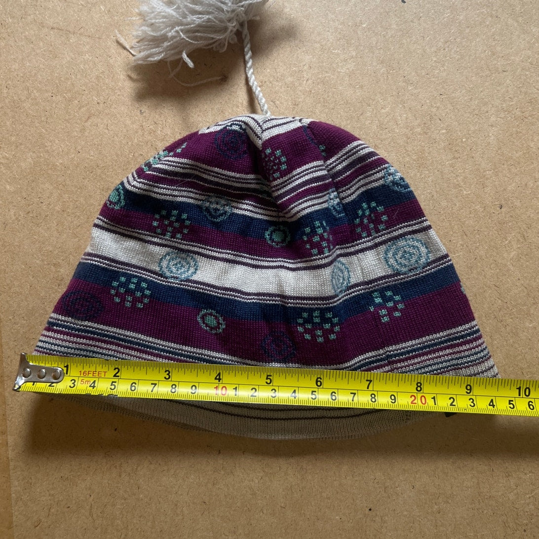 Smartwool Girls One Size Multicolor 100% Merino Wool Beanie Hat