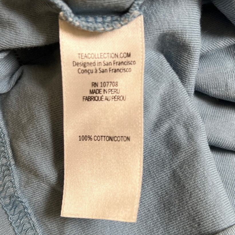 Tea Blue With Monkey Graphic Boy T-Shirt Size 7