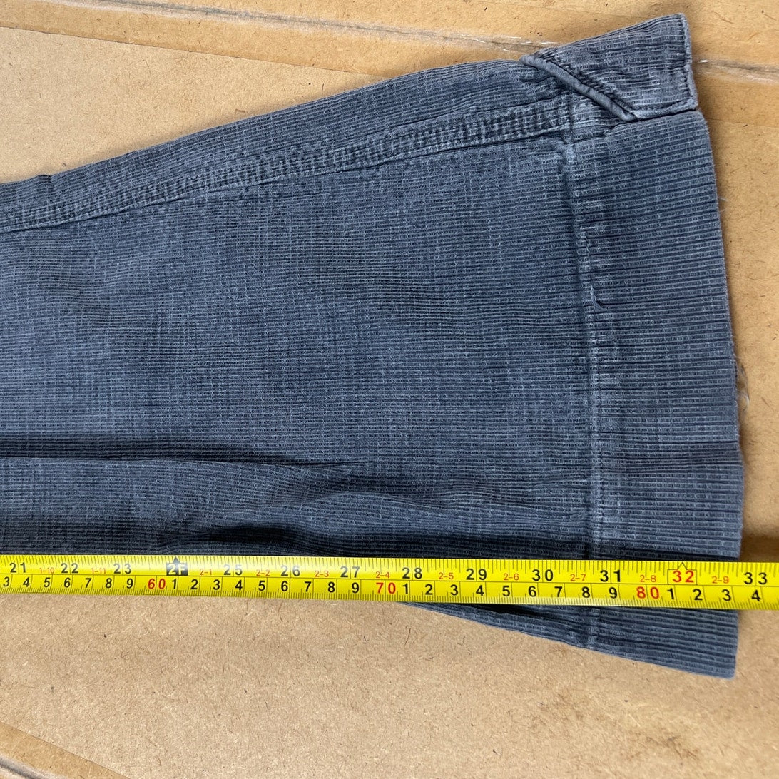 Y2K Citizen of Humanity Navy Blue Corduroy Low Rise BootCut Pants Size 28