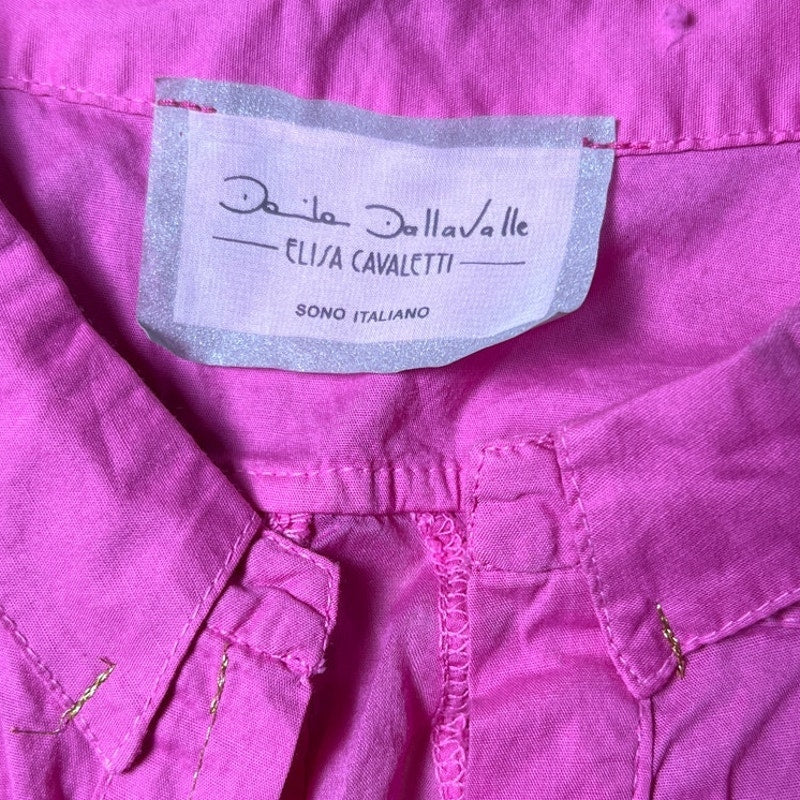 Daniela Dallavelle Elisa Cavaletti Pink Button-Up Women Size XL