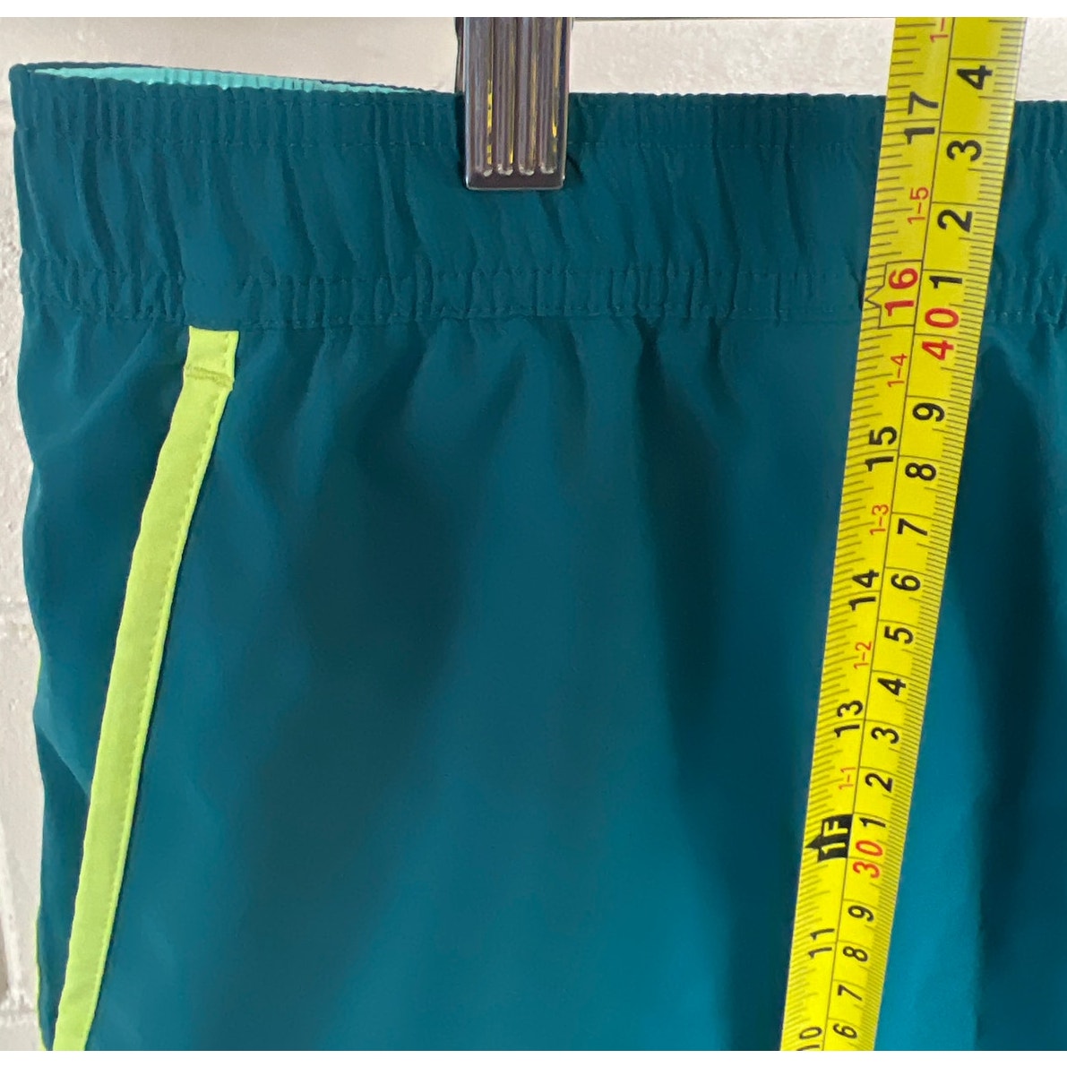 Bonobos Large L High Inseam Green Stretch Shorts