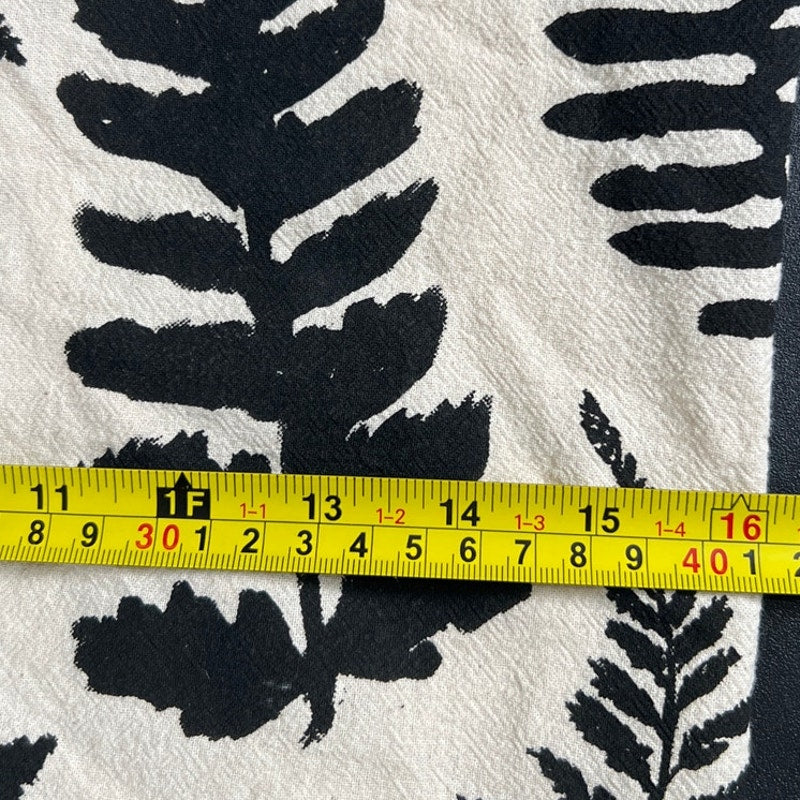 Tag Tote Fern Pattern Floral Bag White *Dimensions In Pictures*