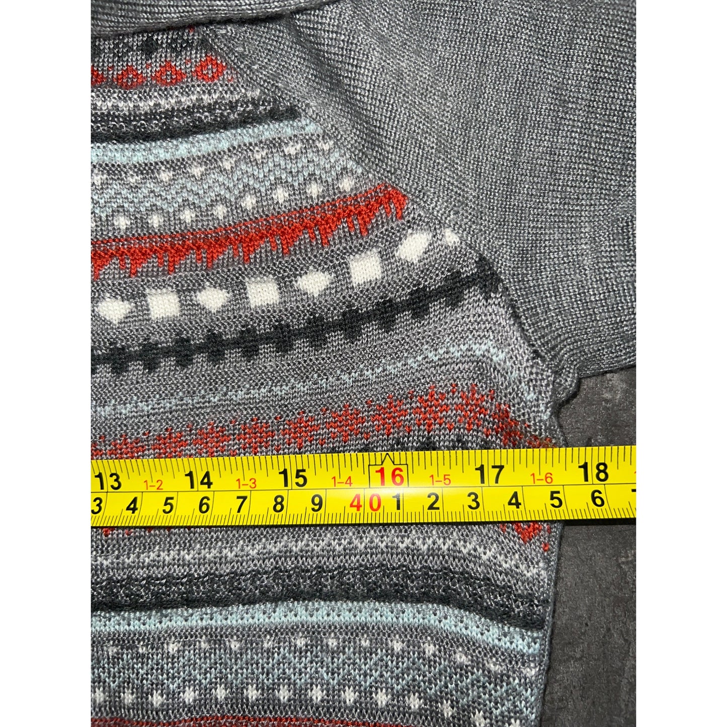 Meister Large 1/4 Zip Wool Blend Men's Sweater
