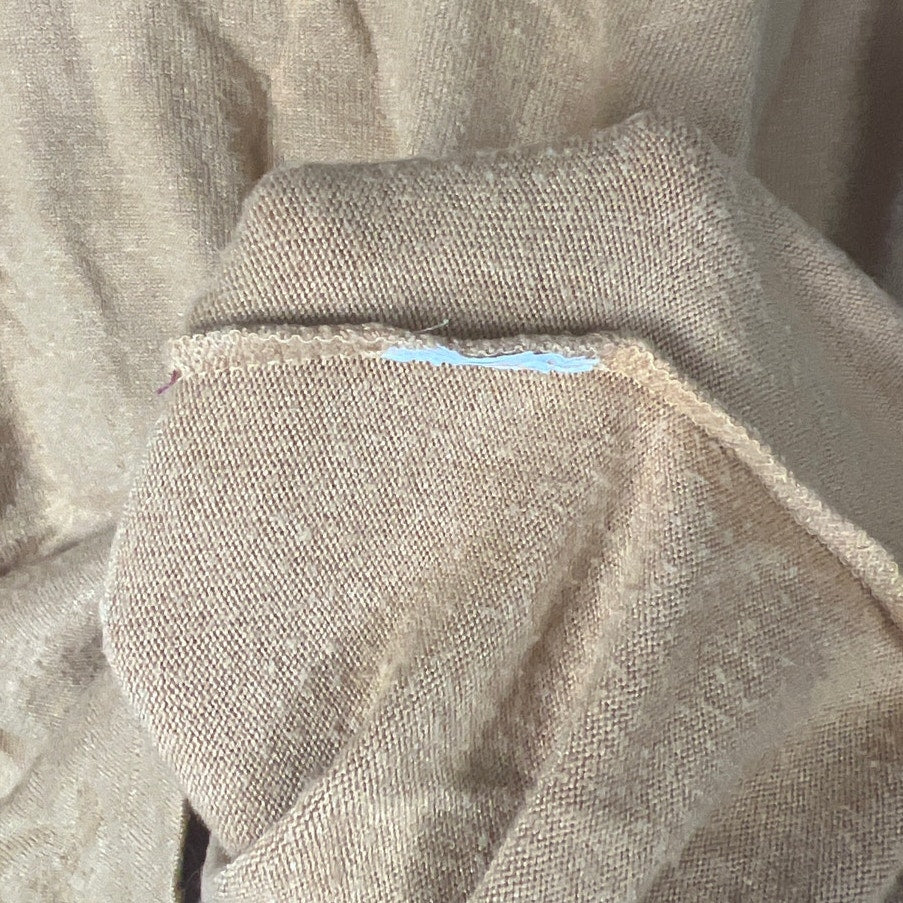 Madewell XS Puff-Sleeve Scoopneck Top Mustard Long Sleeve Women’s