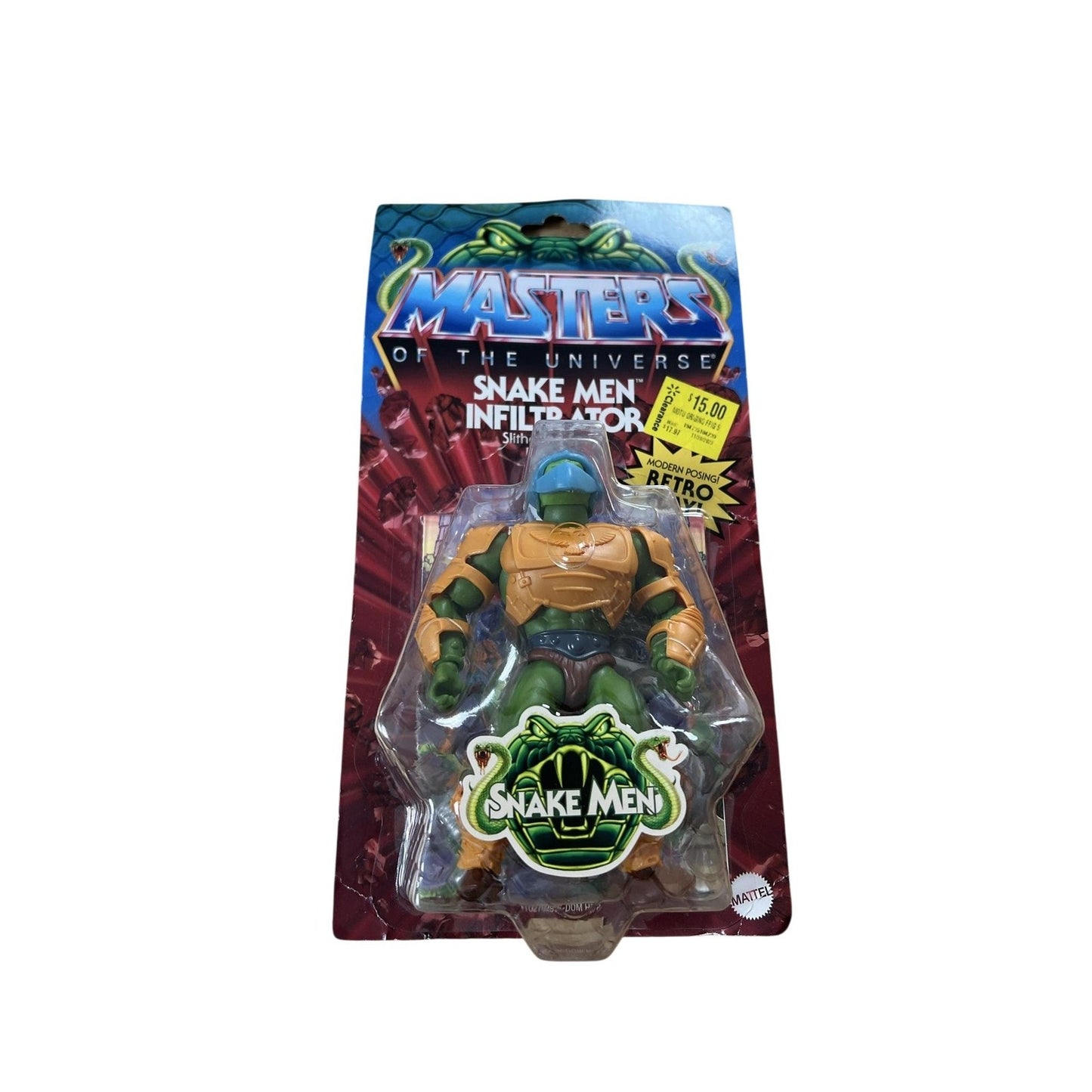Masters Of The Universe Snake Men Infiltrator Action Figure 1:12 Boxed Green