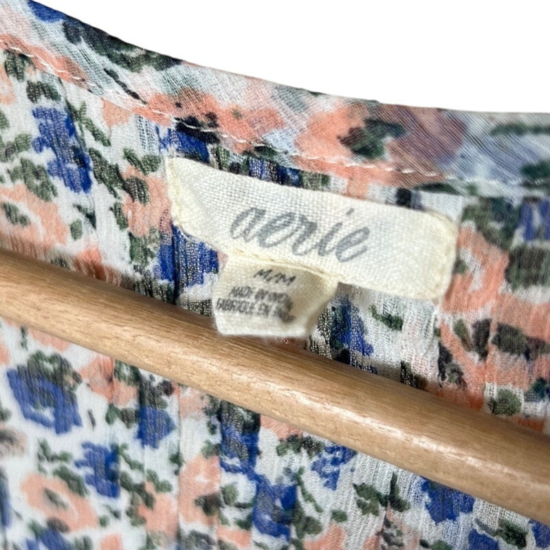 Aerie Floral Long Summer Dress Floral Print Size Medium