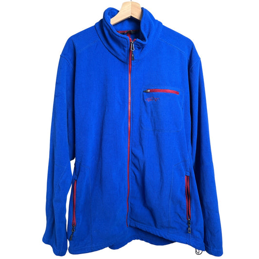 Orvis Trout Bum 2XL Fleece Waffle Full Zip Blue