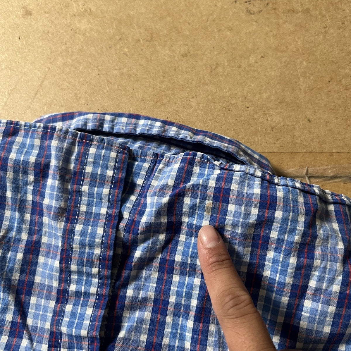 Vineyard Vines Shirt Mens XL Blue Plaid Long Sleeve Button Up Casual Cotton