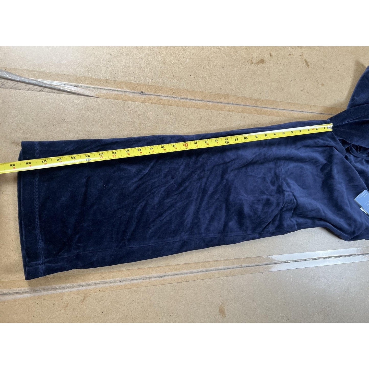 New York Laundry Pants Womens PXL Petite Blue Velvet Sweatpants Drawstring