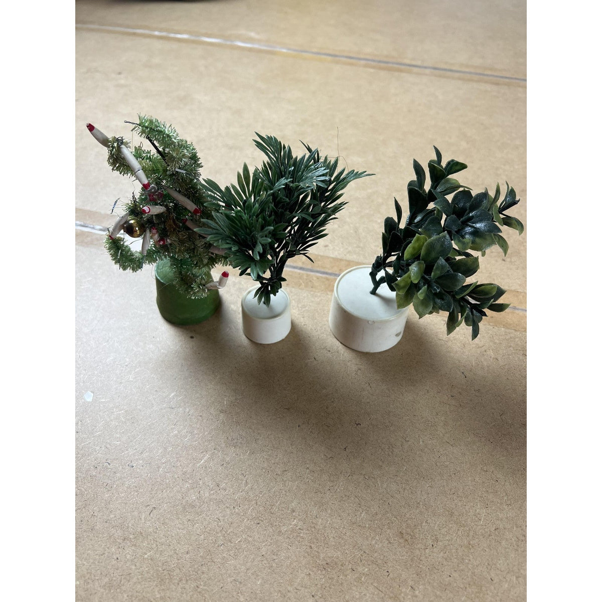 Dollhouse Miniature Accessories Lot Plants Chairs Stools Pot Pan Racket