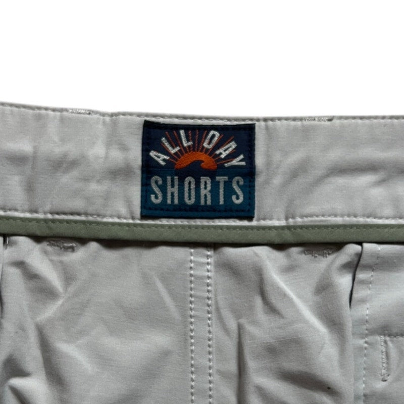 Faherty All Day Shorts Mens 40 Gray 9" Inseam Golf Bermuda Drawstring