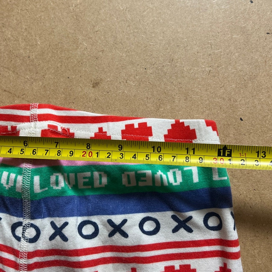 Hanna Andersson Girl Valentines XOXO Pajama Pants Size 14