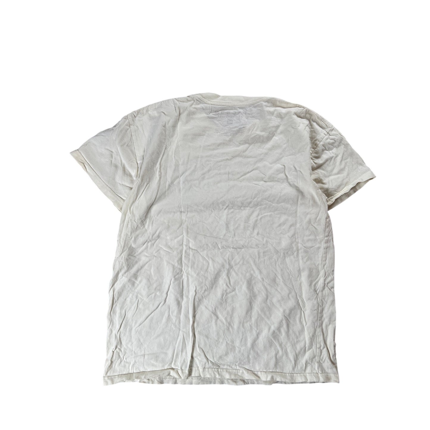PacSun Men's Cream and Green Cezanne T-shirt Size M