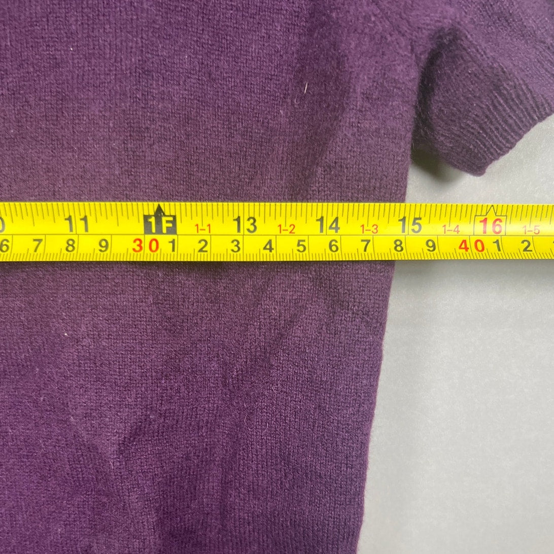 Lauren Ralph Lauren 100% Cashmere Purple Top Women Size M