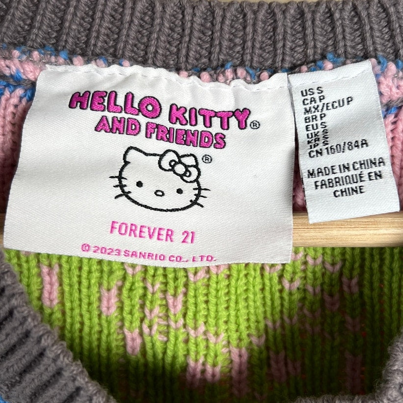Hello Kitty & Friends Forever 21 Size Small Keroppi Cropped Knit Vest