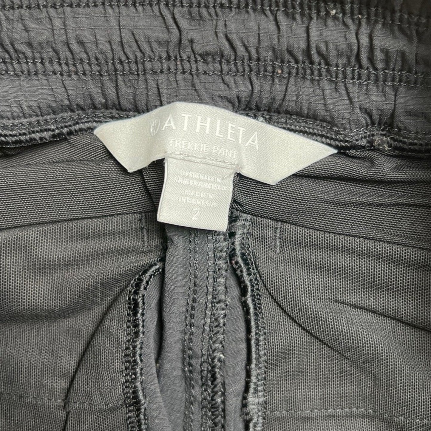 Athleta Black Trekkie Pants Women Size 2