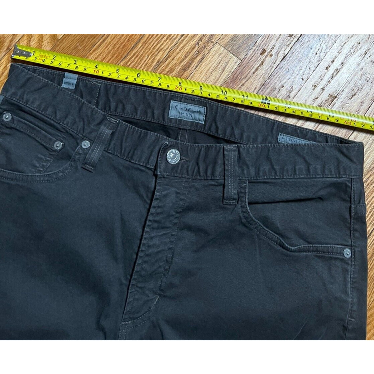 C Of H Man Pocket Pants Mens 33 Grey Straight Leg