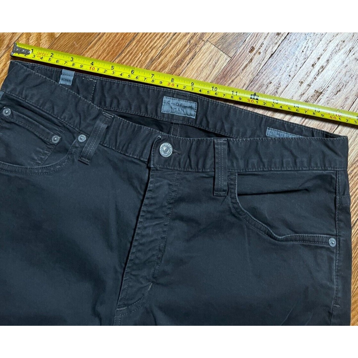 C Of H Man Pocket Pants Mens 33 Grey Straight Leg