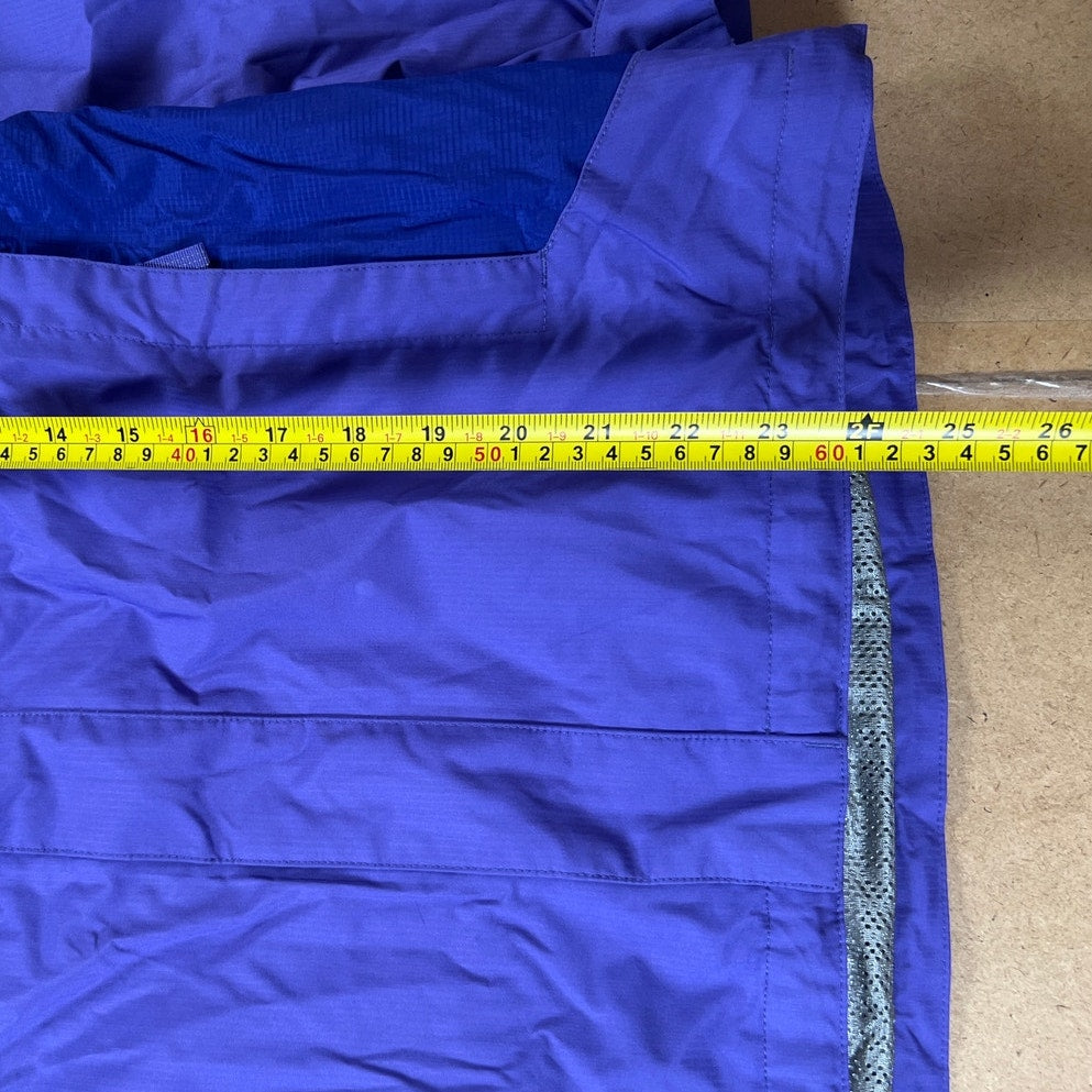 Patagonia Girls Purple Shell Lined Hooded Zipup Jacket Size XL