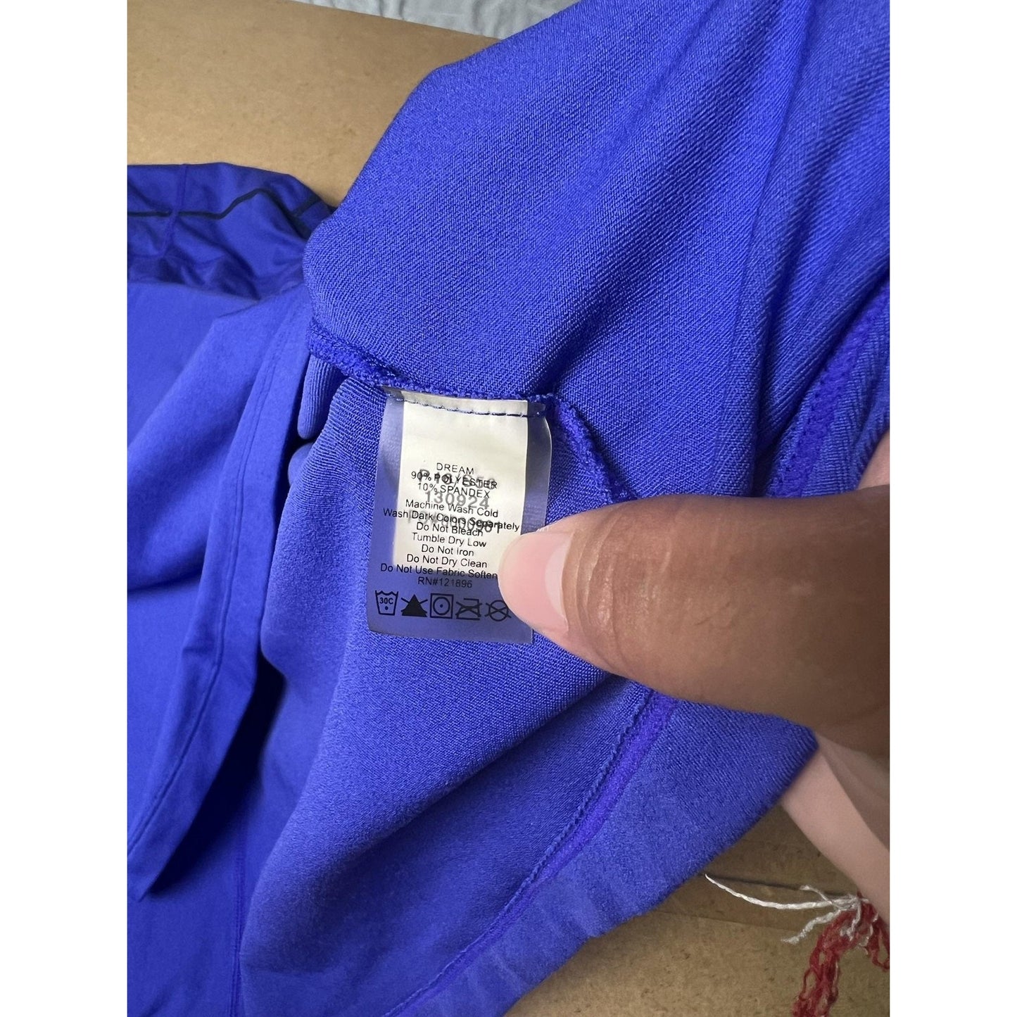 Title Nine Dress Womens XL Blue Tank Dress Fit & Flare Short Stretch Logo