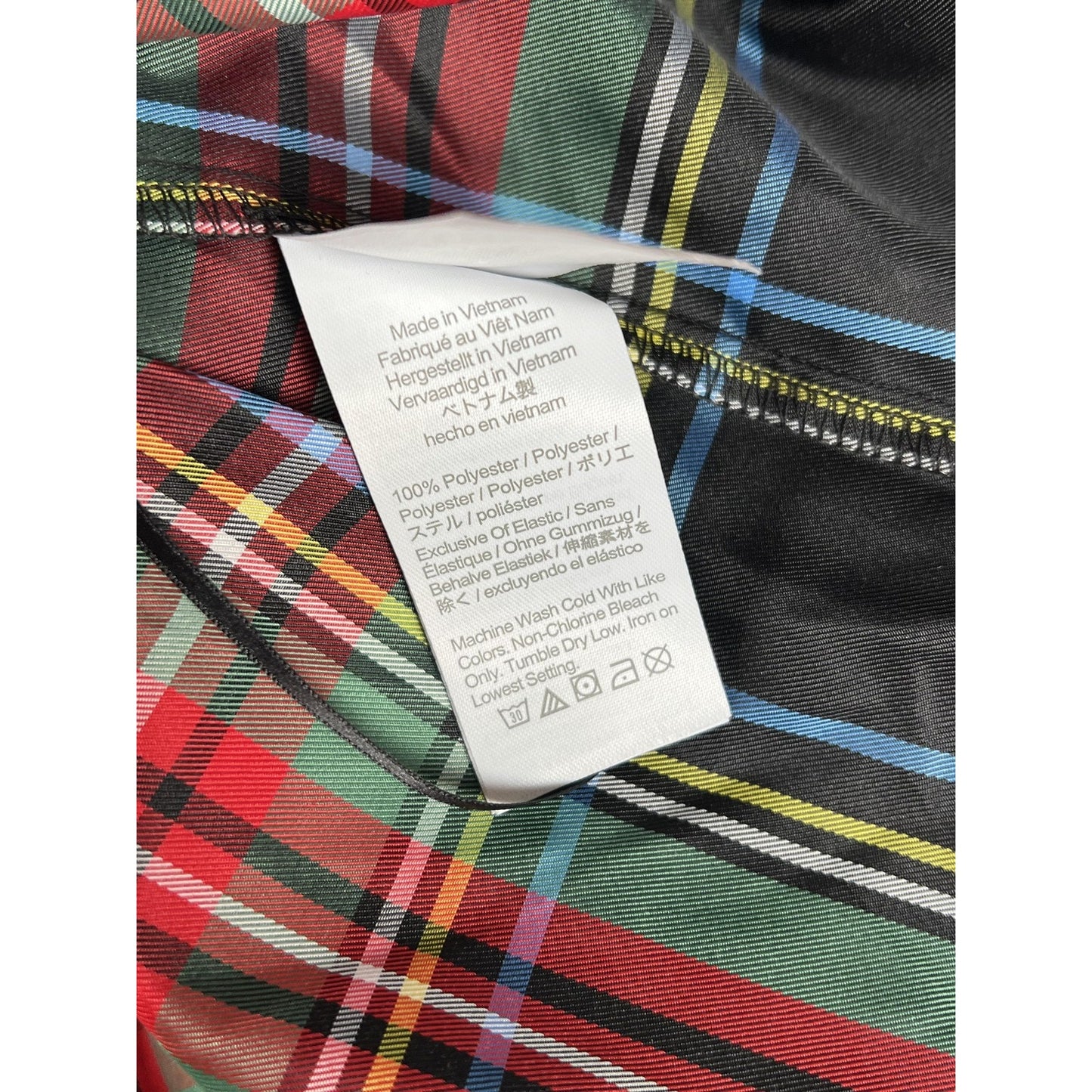 J.CREW Blouse Womens M Multicolor Cropped Off The Shoulder Balloon Sleeve Plaid