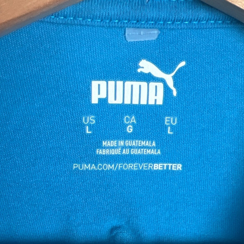 Puma Pride Large Logo Blue Color T-shirt Essential