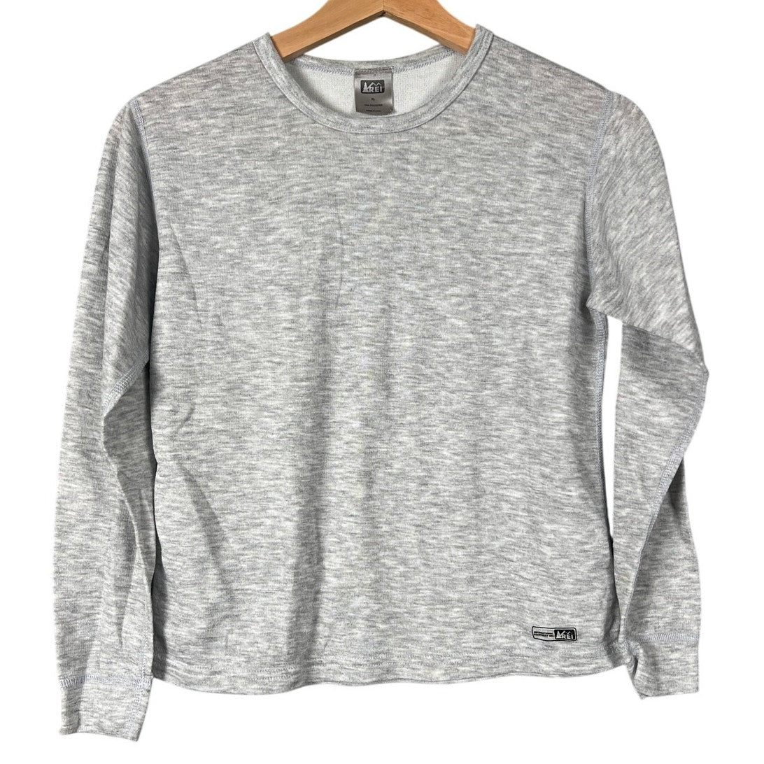 REI Co-Op XL Polyester Gray Long Sleeve Women's Top
