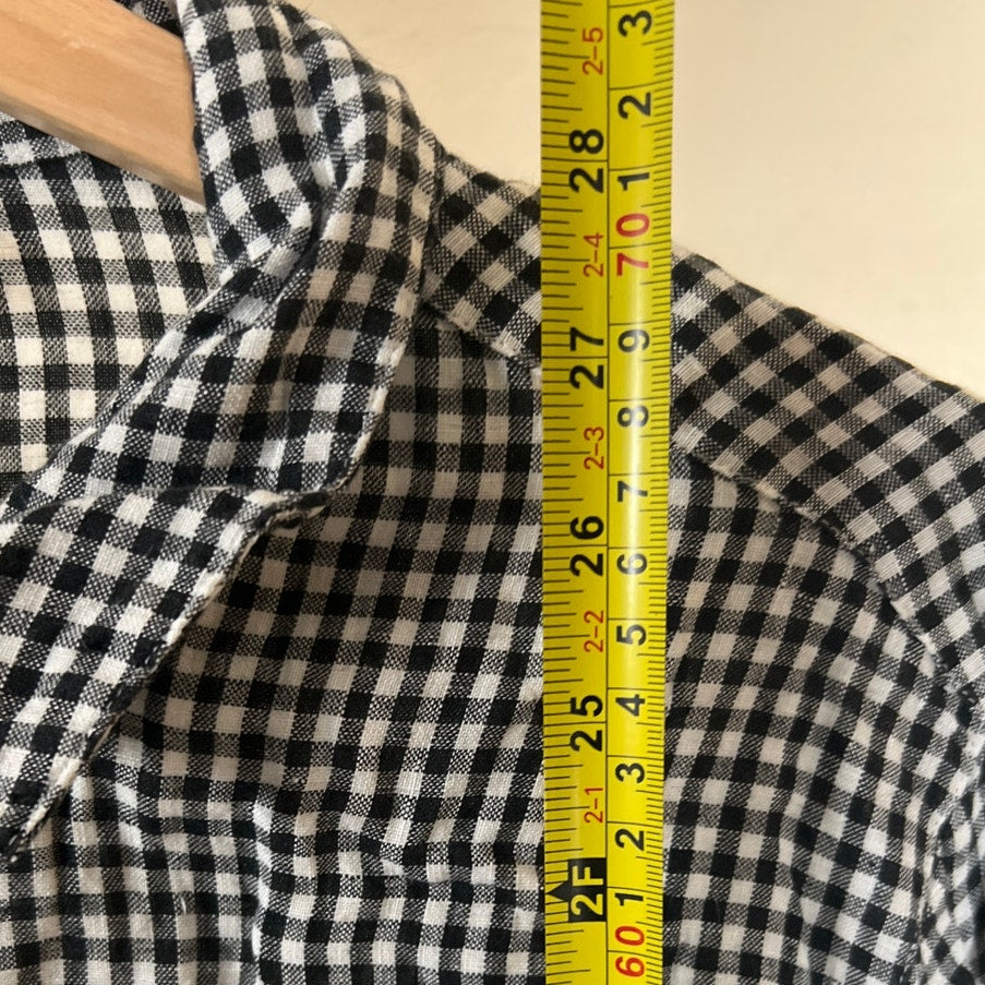 J. Jill Large Plaid Button Down Love Linen Gingham