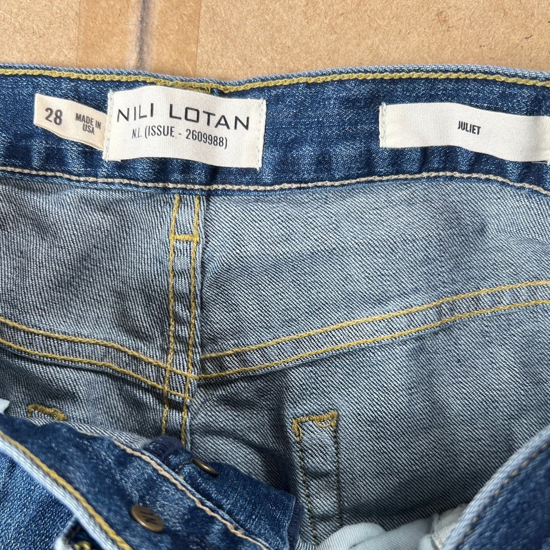 Nili Lotan Made In The US Demi Flare Jeans Women Size 28