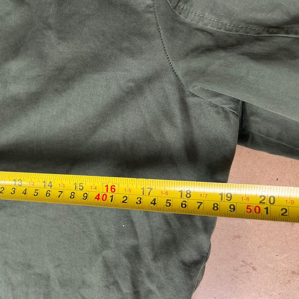 Vintage Blue Dot Green Field Jacket Inspired Women Size M