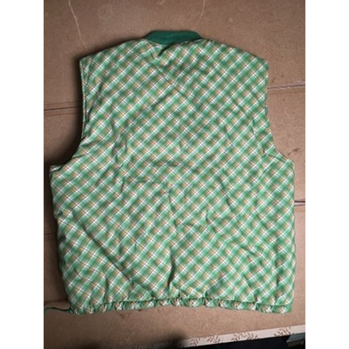Noiz Sweater Mens 3XL Green Vest Quilted Reversible Insulated Pockets Full Zip