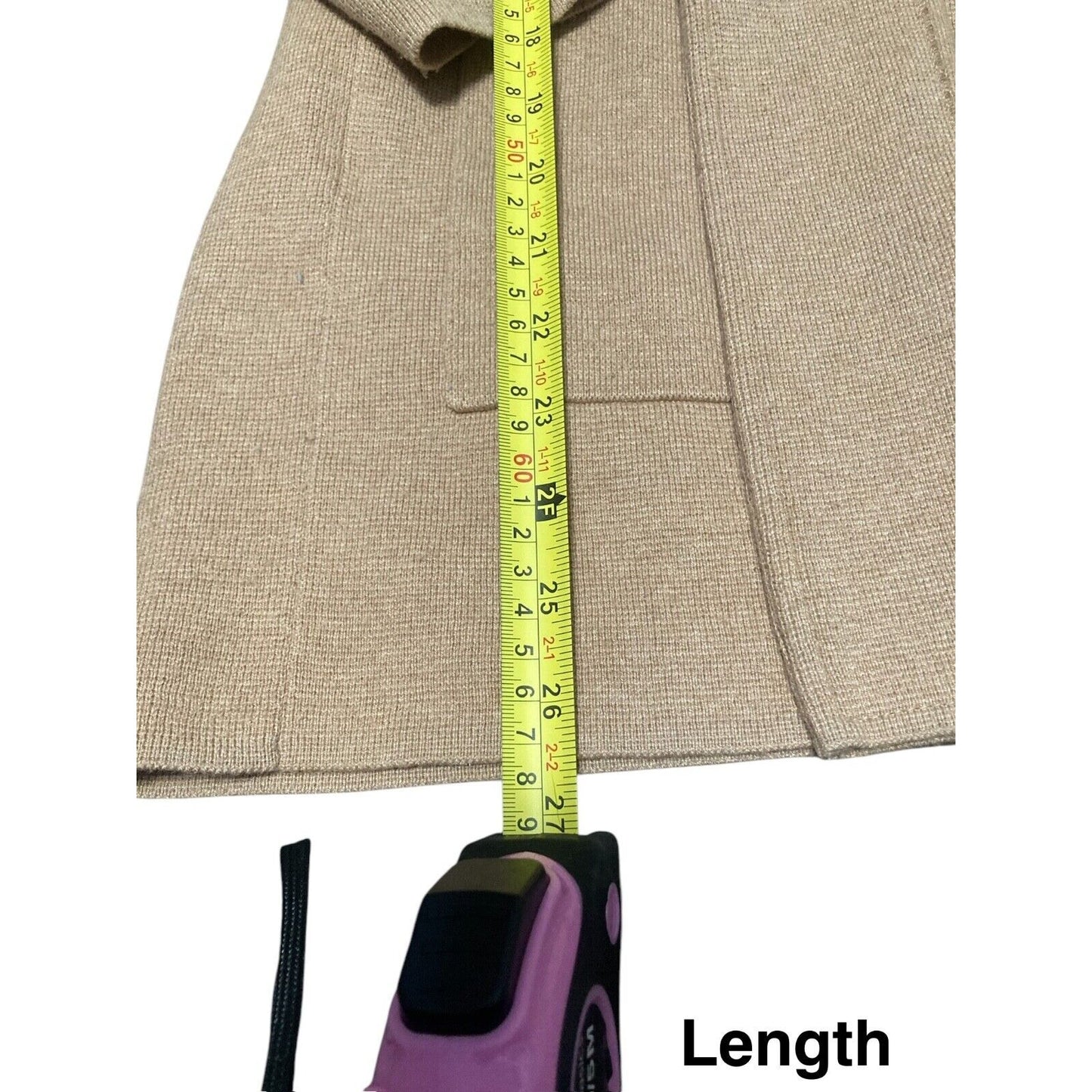 J.Crew 365 Women M Juliette Collarless Wool Blend Open Sweater Blazer Cardigan