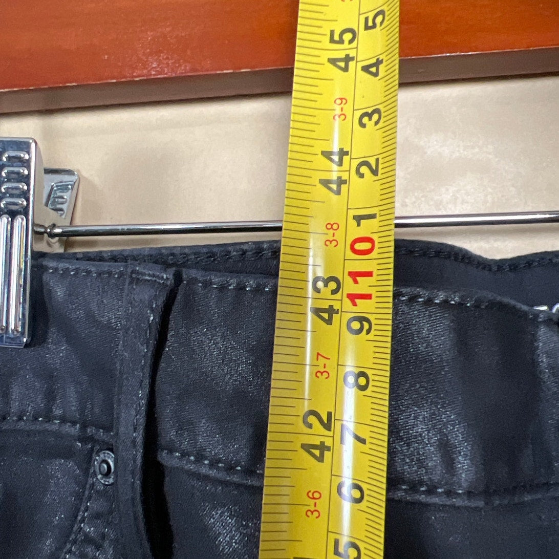 Chicos Black Faux Leather Replica Jeggings Women's Size 14T