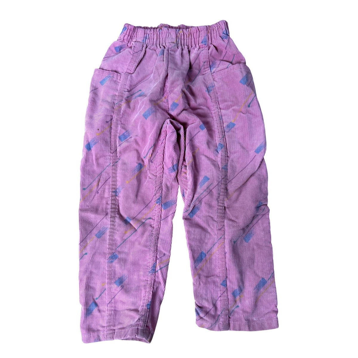 Oshkosh Bigosh Genuine American Jogger Pants Girls 7 Pink Corduroy Elastic Waist