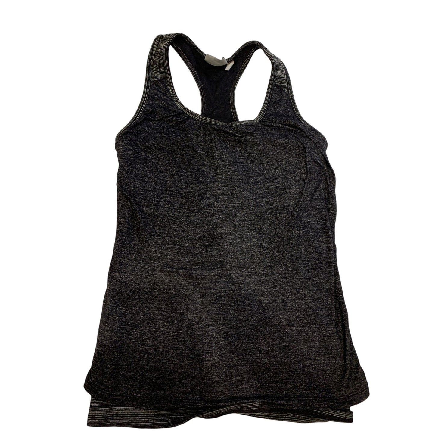Athleta Tank Razor Back Charcol Gray Double Lined Small S - EUC