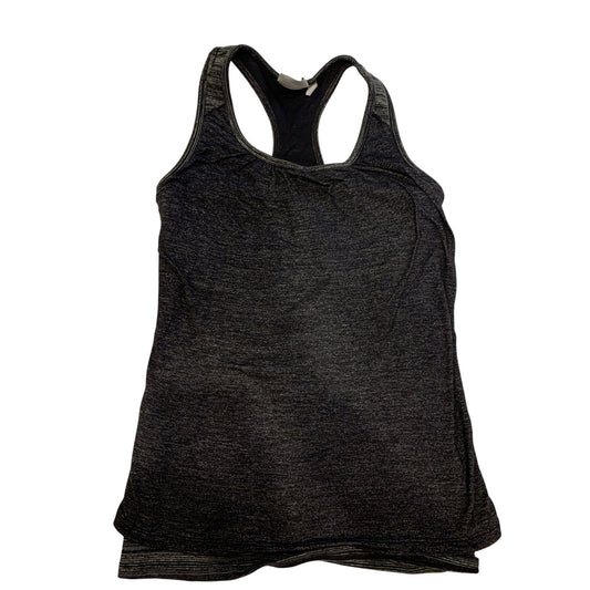 Athleta Tank Razor Back Charcol Gray Double Lined Small S - EUC