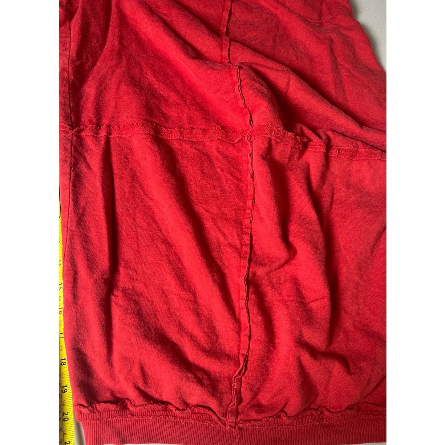 Y2K Tribal Red Flair Wide Baggy Pants Size Medium