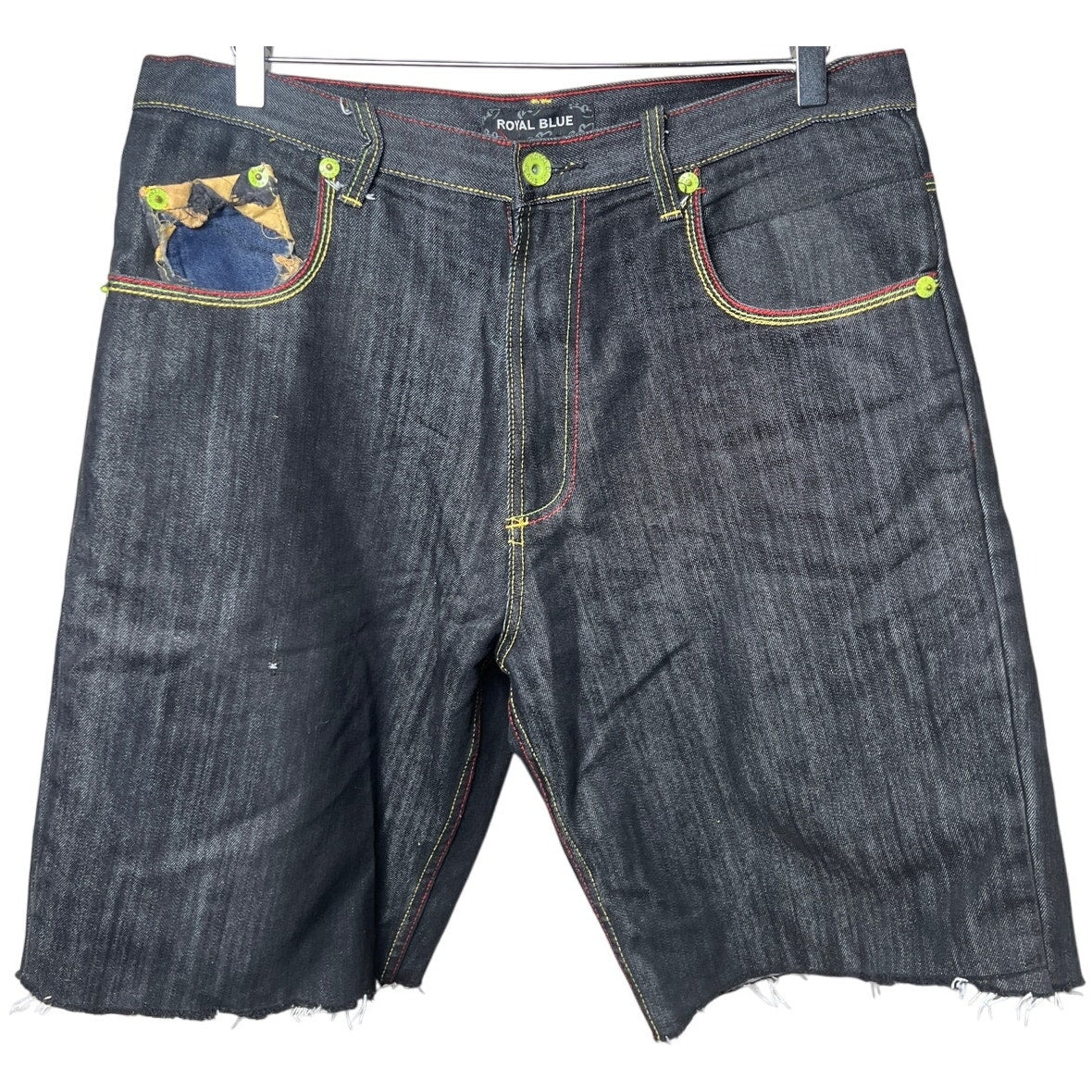 Royal Blue Y2K Baggy Cut Jorts Shorts Size 36 Denim