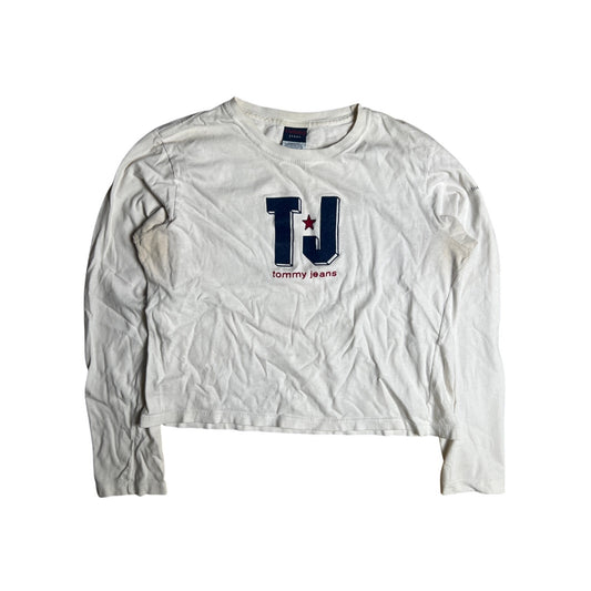 Tommy Jean White Long Sleeve Women Size Large