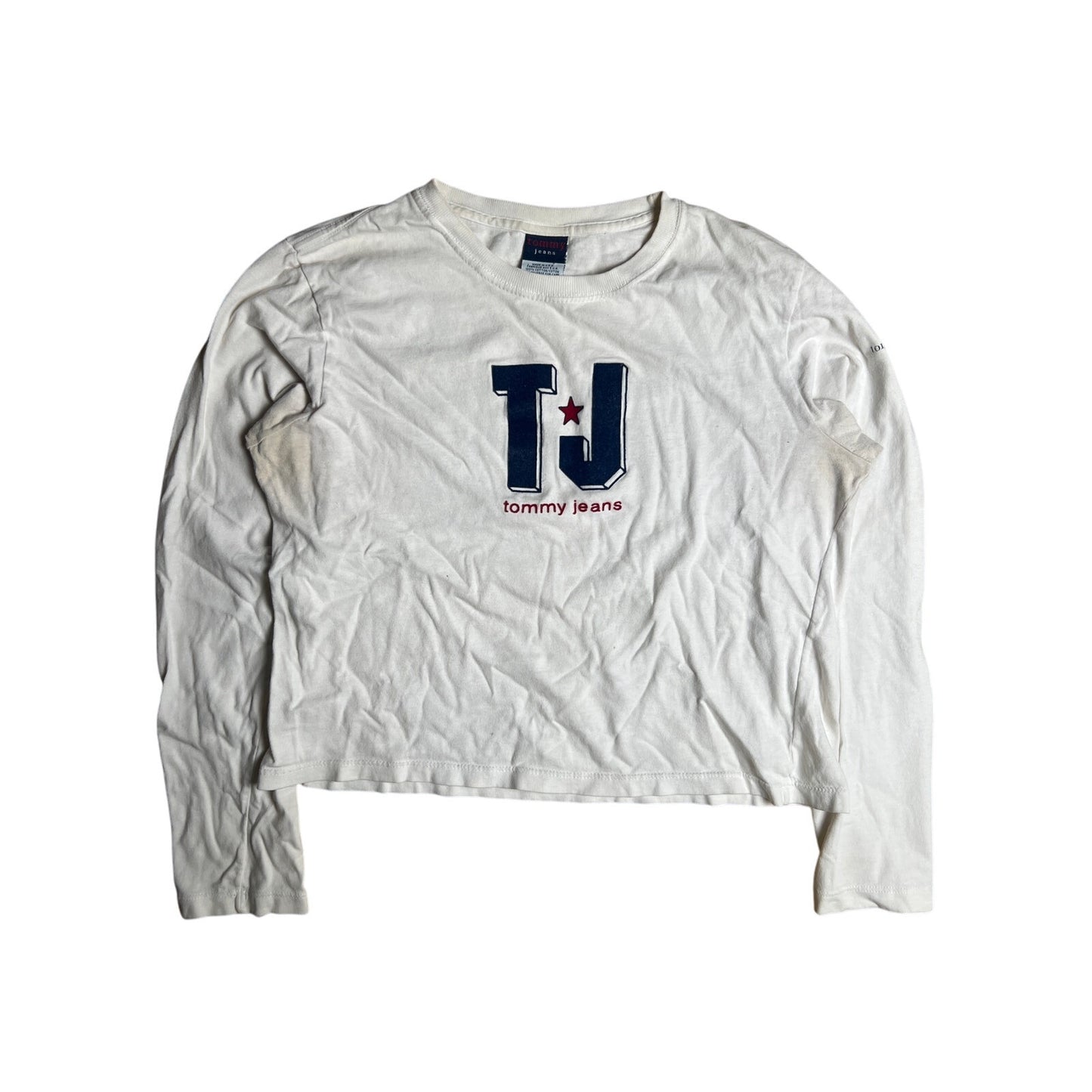 Tommy Jean White Long Sleeve Women Size Large