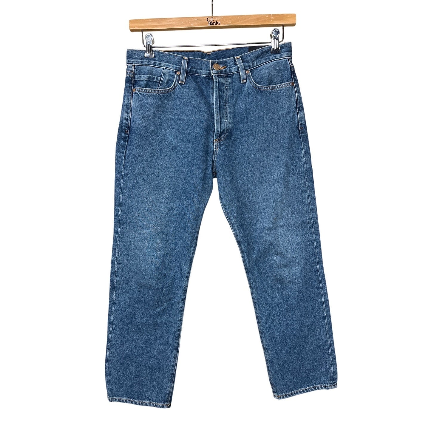 Goldsign Harper Straight Leg Ankle Cropped Jeans Women's Size 27